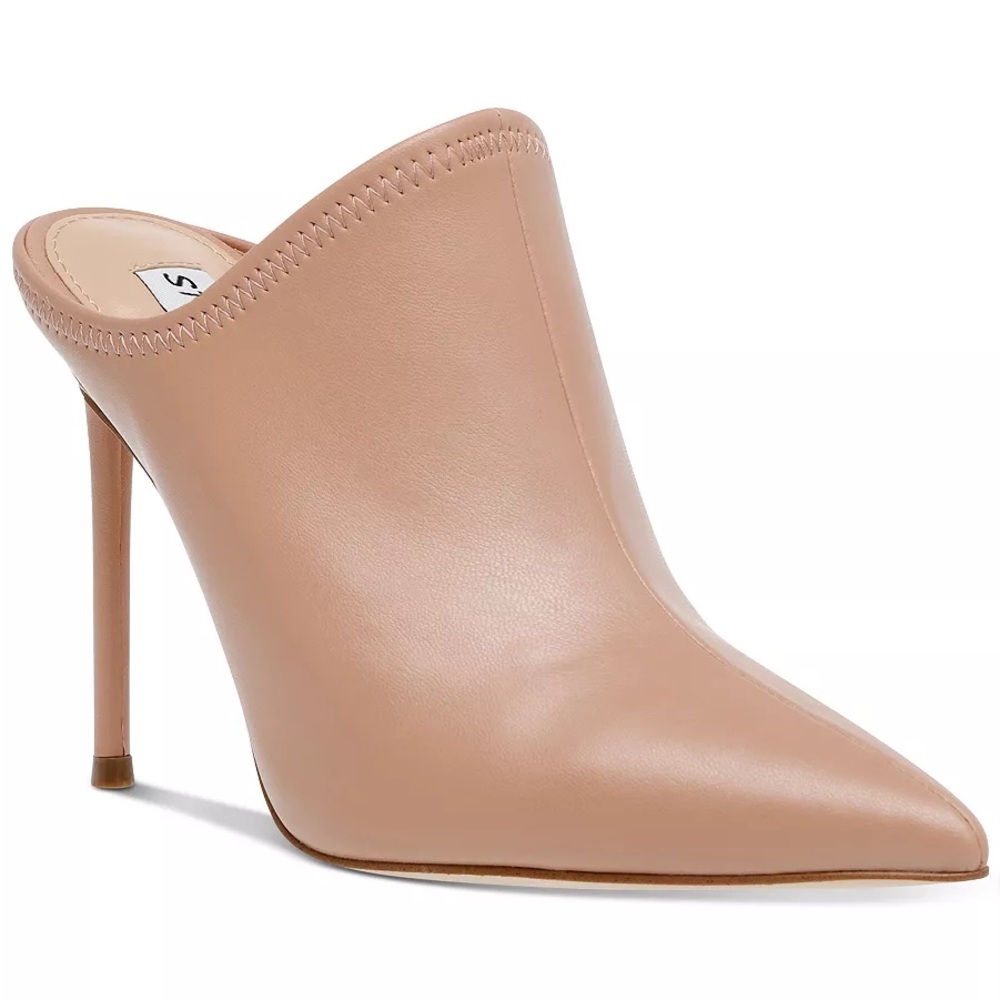 Steve Madden Women's Nude Pointed-Toe Mules